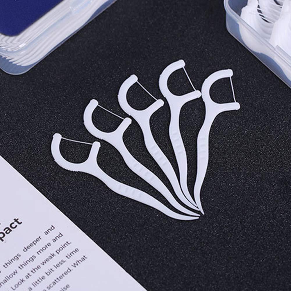 LeoN HOME LeoN Home Dental Floss Picks w/Portable Travel Cases, Pro-Health Deep Clean Teeth for Oral Care, 50 Count/Case (Pack of 6)