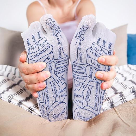 Wrixty Wrixty Reflexology Acupressure Socks, Foot Pain Relief Remedy for Men & Women Foot Massage