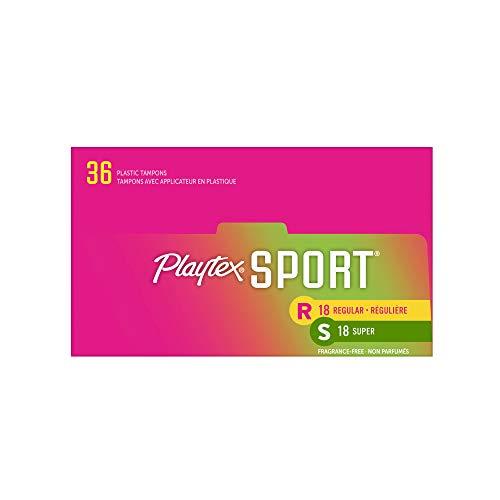 Playtex Playtex Sport Tampons with Flex-Fit Technology, Regular and Super Multi-Pack, Unscented - 36 Count