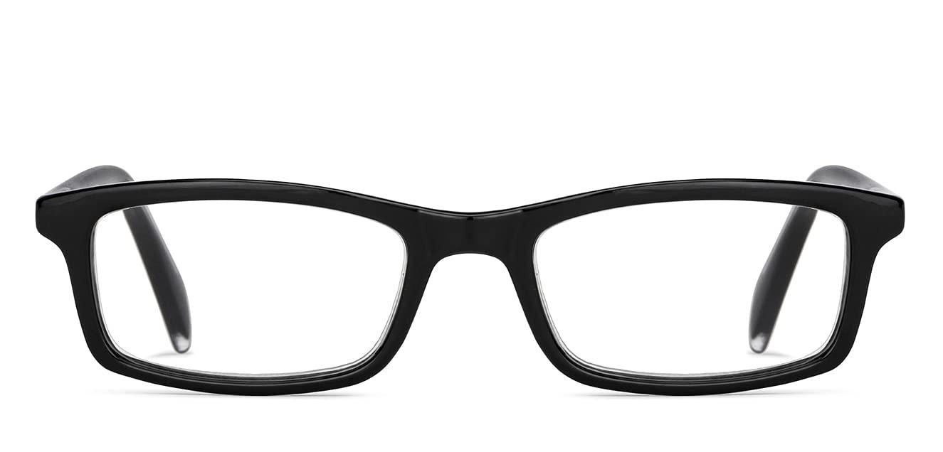 LENSKART PLUS Lenskart READERS | Black Rectangular Full Rim Reading Eyeglasses | For Men & Women | For 2.5 Power | LR E11058