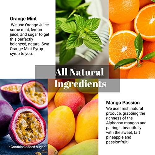 Swa Artisanal Syrups Swa Artisanal Syrups - Tequila Cocktail Mixer Combo, 100% Natural, Makes 24-30 Drinks - Pack of 2 Syrups (250ml x 2)