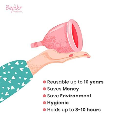 JWL Large Period Cup / Menstraul Cup Befikr Silicon Cup For Women Girls