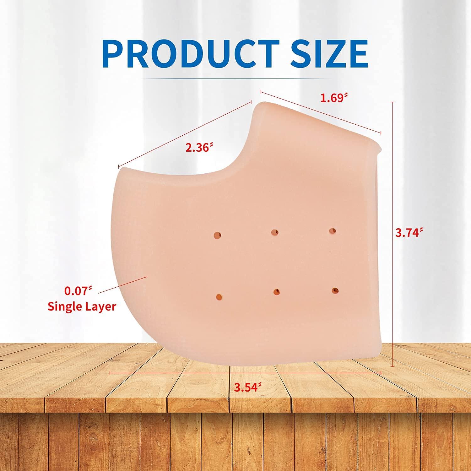 Shoppingekart Heel Pain Relief Products For Women Anti Crack Silicon Gel Heel And Foot Protector Moisturizing Socks for Foot Care,leg pain relief products And Heel Pad for Men & Women(Length Half|Free Size|10 Pair)