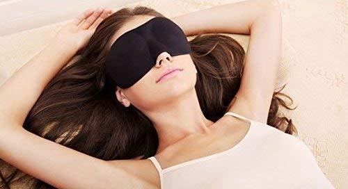 JENICO WORLD JENICO WORLD Blind Sleeping Eye Mask Slip Night Sleep Eye black 3D Cotton Cover Super Soft & Smooth Travel Masks for Men Women Girls Boys Kids (2)