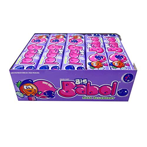 Big Babol Big Babol Rasa Blueberry Bubble Gum, 0.79 oz / 22.5 g, 20 Pack