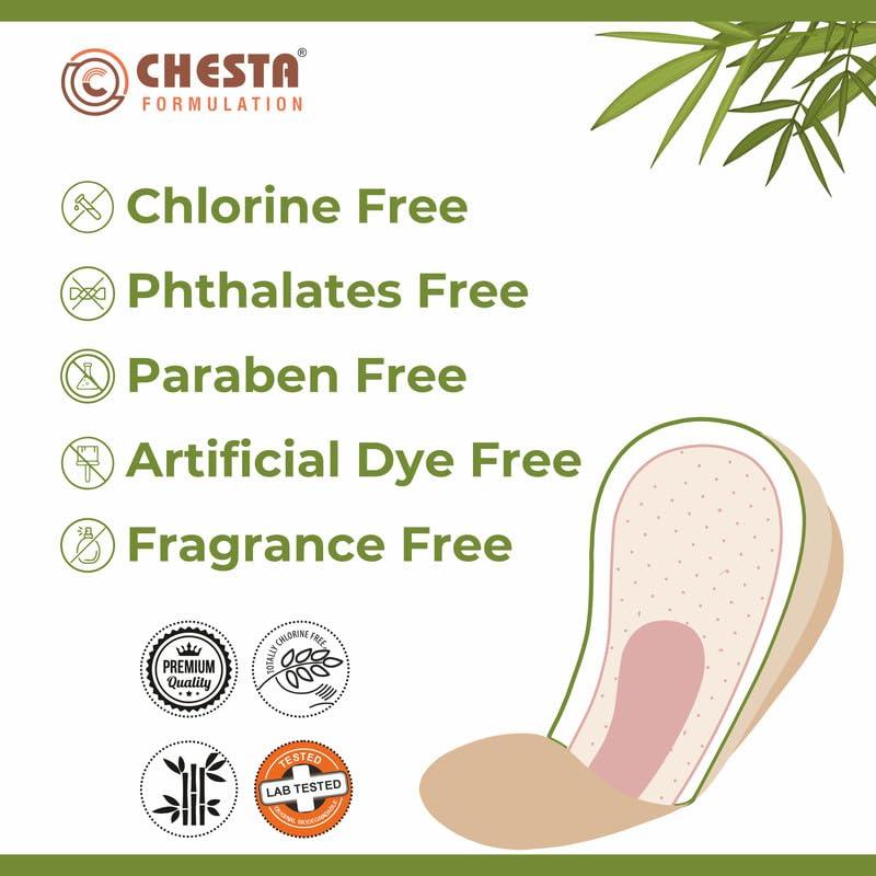 Helium Helium Biodegradable Bamboo Premium Sanitary Pads - (Pack Of 4= 90 Pads,50 Regular Pads XL + 40 Overnight Pads XXL),Pure Cottene,100% Rash-Free-Periods,High Absorbent, High Absorbent, Extra Long