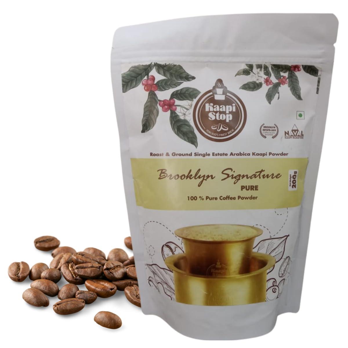 Generic Kaapi Stop Filter Coffee 200gm Pouch | (100% coffee with 0% chicory,) | Traditional South Indian Filter Coffee Powder | Freshly Roasted Ground Coffee (3)