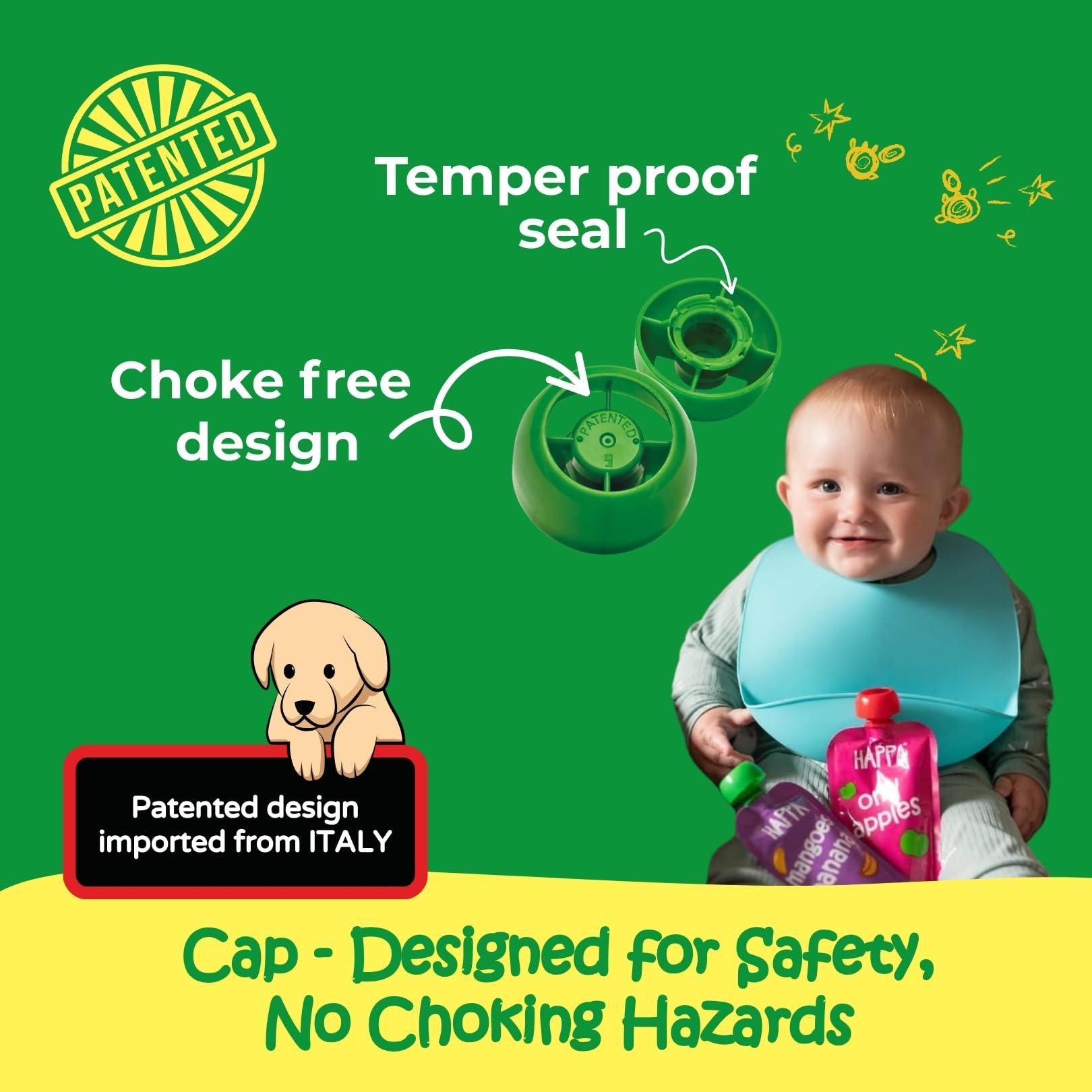 HAPPA Happa Organic Baby Food Puree Grain and Fruit Blend Pack of 4