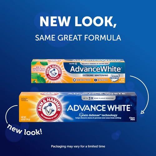 Arm & Hammer ARM & HAMMER Advance White Baking Soda & Peroxide Toothpaste, Extreme Whitening 4.3 oz ( Pack of 6)