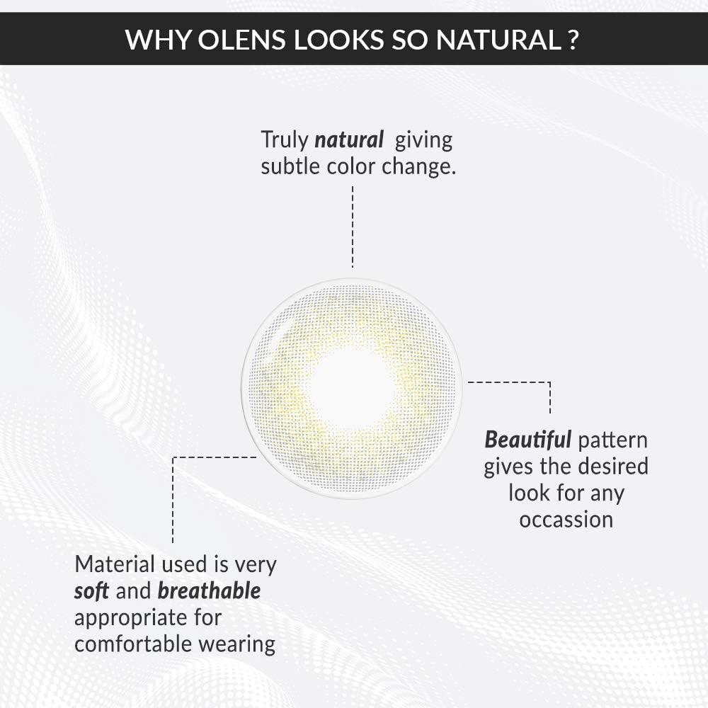 O-Lens O-LENS Russian Velvet Grey - Coloured Contact Lens (Monthly Disposable, -7.00 / 2pcs / Grey), Natural Looking & Comfy Eye Color Lenses