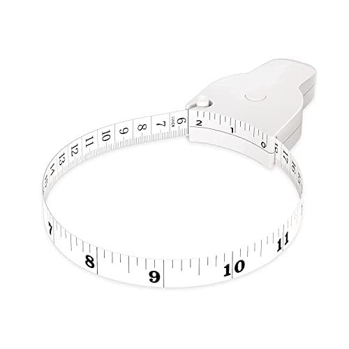 Cassarina CASSARIN™ Automatic Telescopic Tape Measure, Perfect Body Self Tightening Measuring Ruler, Retractable Double Scales Rulers, Waist Ergonomic Design Fitness For Bust Fat Thigh