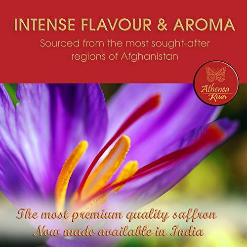 Athenea Athenea Kesar - Pure Saffron Threads from Afghanistan | A++ Grade | No Added Preservatives | Intense Aroma and Flavour | 1gm