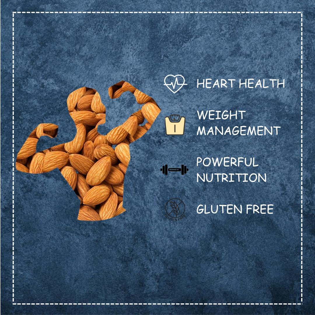 Tri Aura TriAura Natural Almond And Raisins Combos 250 g Pack Dry Fruits Whole Crunchy Badam And Kismis Pack of 2 (250gm2)