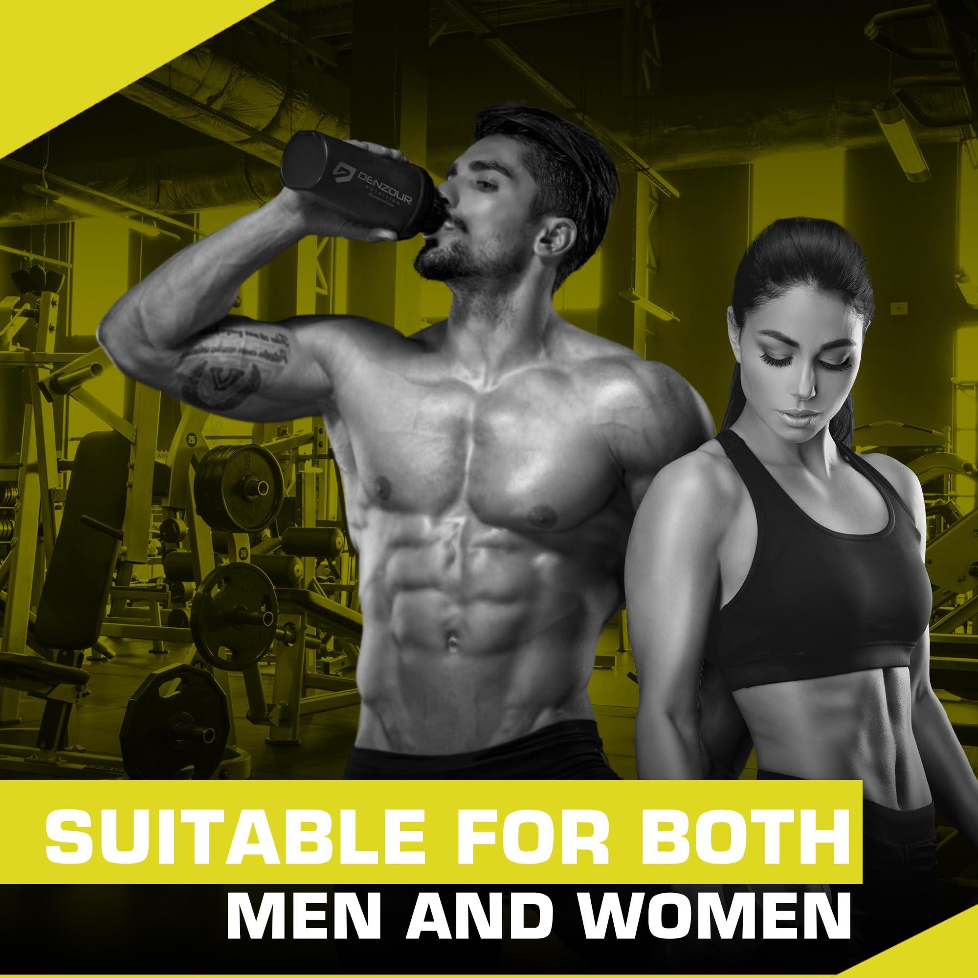 DENZOUR NUTRITION DENZOUR NUTRITION Whey Gold Ultra 6 Starter With 24g Protein | Support Muscle Growth And Maintain A Lean Physique- Dark Chocolate Flavour, 1.05 Kg/2.3 lbs (29 Servings)