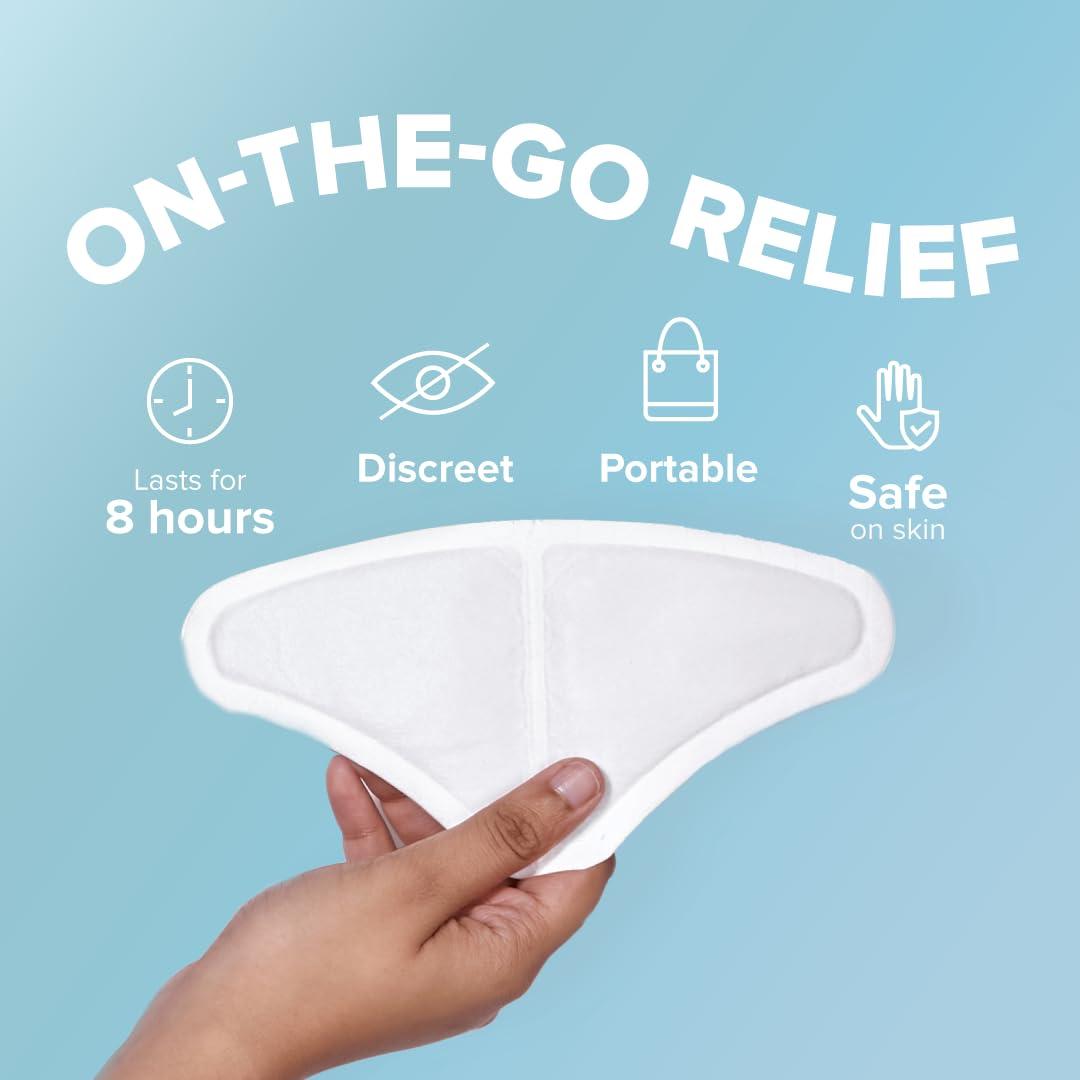 Nua Nua Cramp Comfort || 3 Heat Patches for Period Pain and Cramps || 100% Natural Ingredients and Portable || 8 Hours Pain Relief || Quick Relief from Menstrual Pain (Pack of 3)