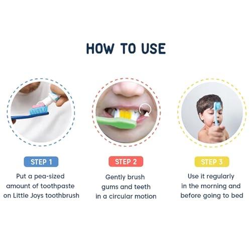 Little Joys Little Joys Strawberry Flavour Toothpaste For Kids (2-5 Yrs) | Removes Germs & Bacteria | Strengthens Gums & Whitens Teeth | 60 gm