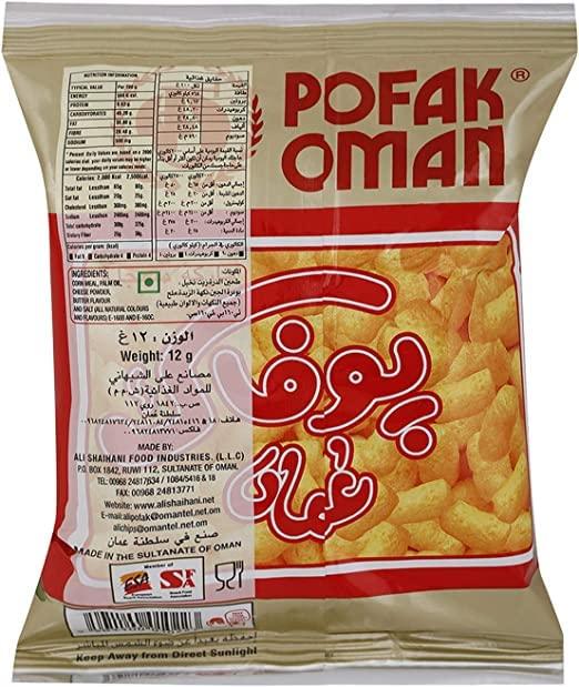 MOHIT-INTERNATIONAL Pofak Oman chips - 12g - Pack of 6