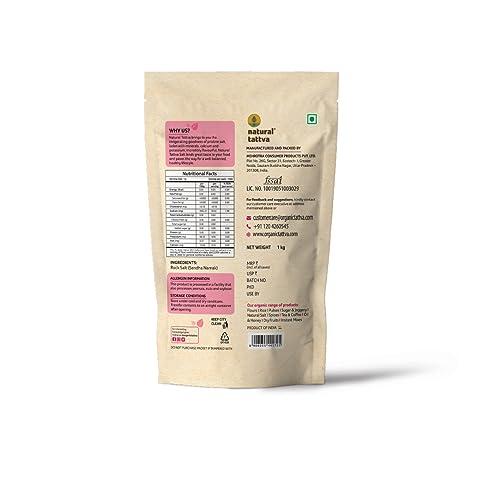 ORGANIC TATTVA Organic Tattva, Organic Rock Salt 2KG, Black Salt 500 g and Pink Salt 500 g | Healthy Salt Combo | Pack of 4