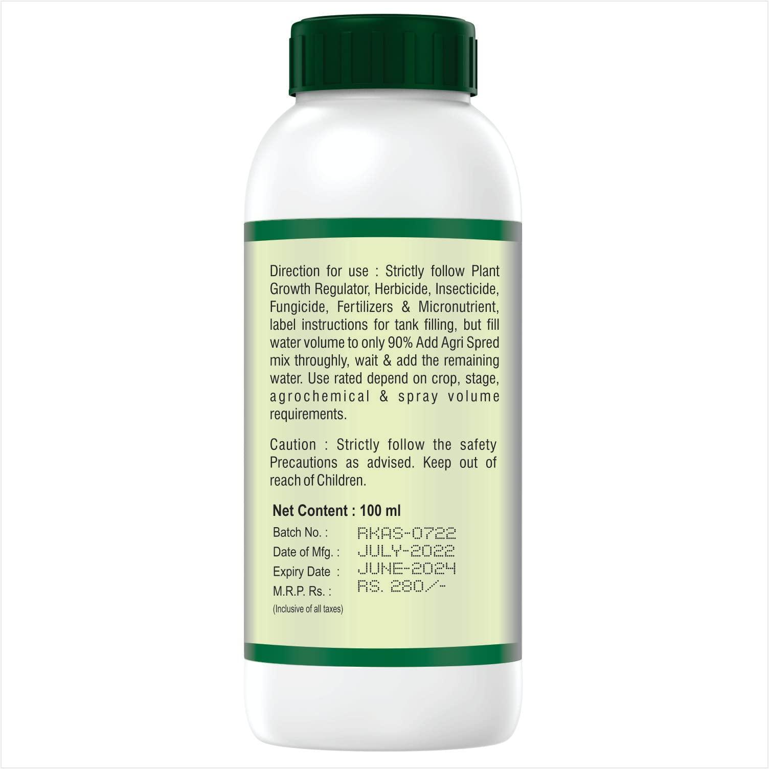 AGRIVENTURE AGRIVENTURE AGRISPRED - 250ML (Silicon Spreader) Sticking Wetting Agent, Non Ionic Surfactants (250ML X 1)