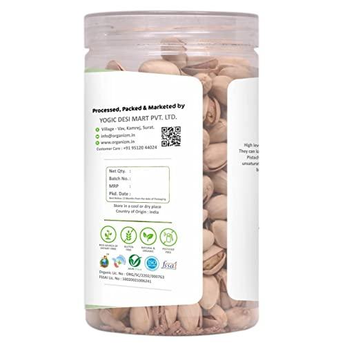 Organizm Organizm Healthy Cashew Almonds & Pista Nuts With High Fiber Gluten Free Organic Dry Fruits For Immunity Booster Kaju Badam (Almonds + Pista)