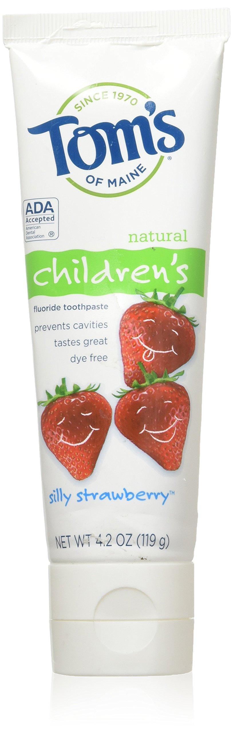 Tom's of Maine Tom\'s of Maine Children\'s Natural Fluoride Toothpaste, Silly Strawberry 4.2 oz
