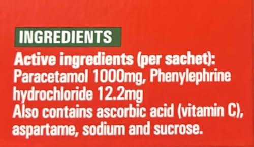 Generic LEMSIP MAX Cold & Flu with Decongestant Blackcurrant - 10 Sachets