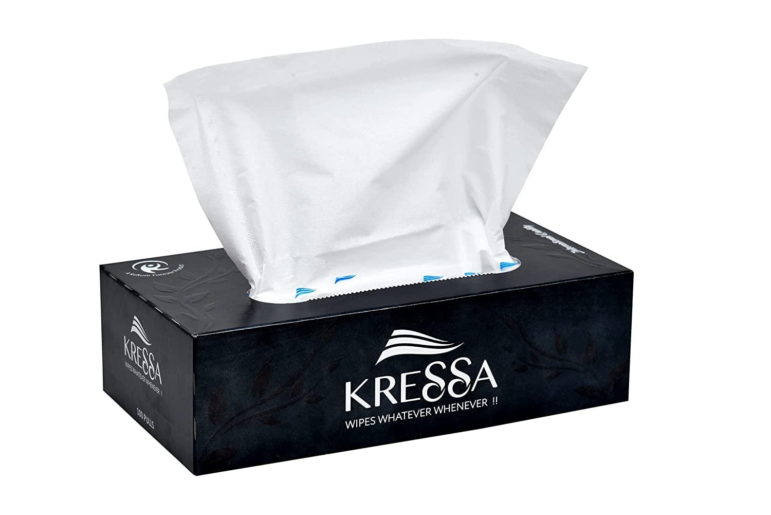 KRESSA Kressa Face Tissue and Wet Wipes Combo Pack (Face Tissue 2 Boxes & Wet Wipes 3 Pack)