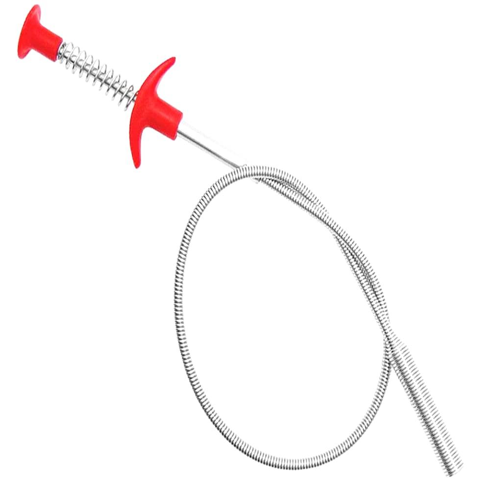 ALINNA ALINNA Flexible Grabber Claw Pick Up Reacher Tool With 4 Claws Bendable Hose Pickup Reaching Assist Tool for Litter Pick, Home Sink, Drains, Toilet(24 Inches) Silver