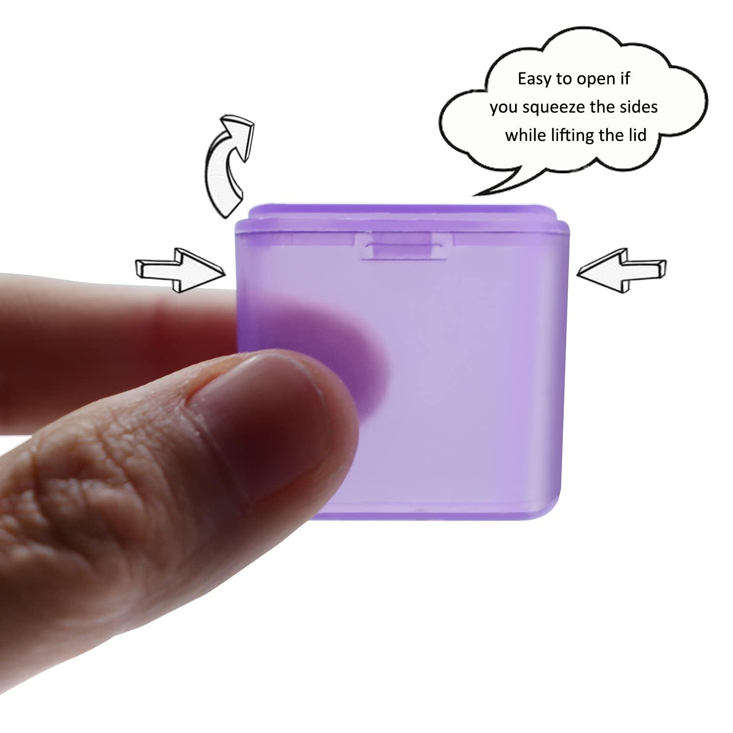 UHZBTEC UHZBTEC Monthly 31 compartments Pill Organizer Day Pill Organizer for Medicine Vitamin Holder Container (Purple)