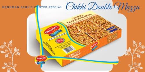 HANUMAN SAHU GAJAK UDYOG HANUMAN SAHU GAJAK UDYOG Crunchy Double Mazza Peanut Chikki with Seasame Seeds , jeggery