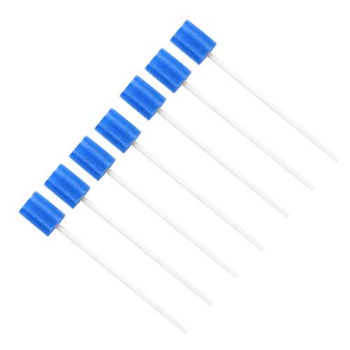 HEALLILY HEALLILY 30PCS Oral Swabs Oral Sponge Swabs Mouth Tooth Cleaning Swabs Oral Care Sponge Swabs Single Use Blue