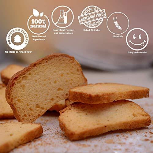 Nutribee Nutribee 100% Whole Wheat Atta Rusk | Refined Sugar-Free | Healthy Diet Toast | No Maida and Sugar | No Preservatives | 840g