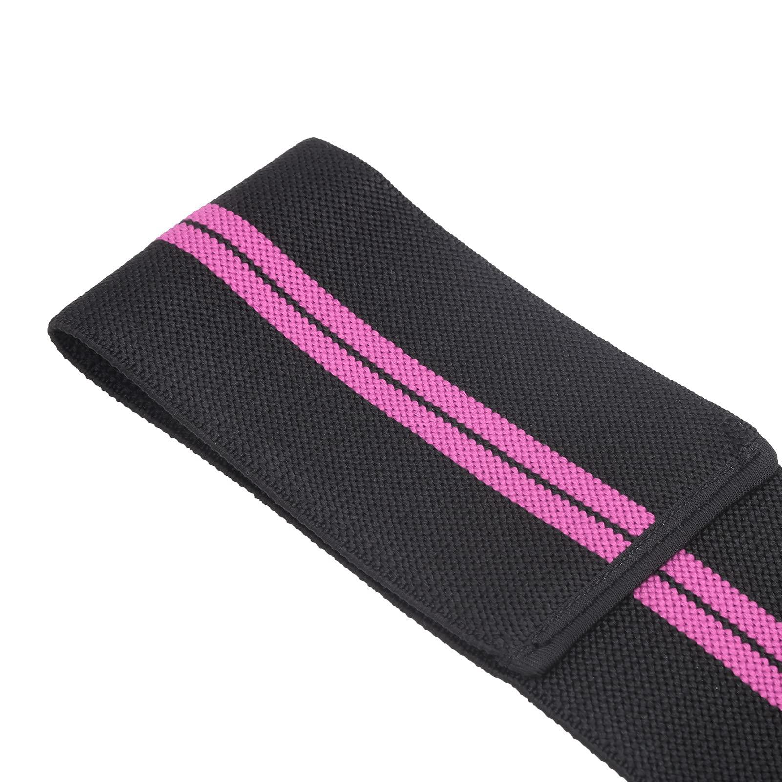 Asixxsix Elbow Compression Sleeve, Adjustable Elastic Soft And Durable Breathable Elbow Brace for Sports for Elbow Protection(Black and purple two stripes)