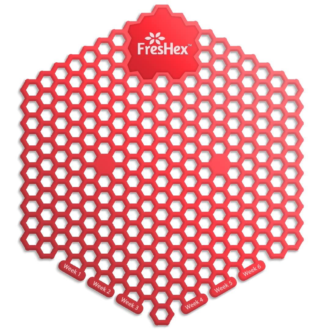 FresHex FresHex Fragrant Urinal Screen Hexapack with 3 Pieces of Arabic Oudh and 3 pieces of Ocean Breeze