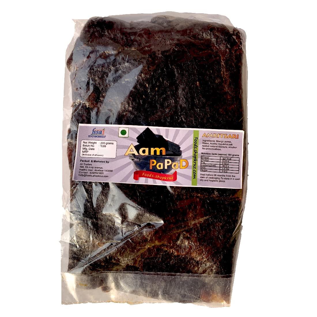 Foods.shopkruz Foods.shopkruz Combo of Khatta aam papad & Meetha Aam Papad & lachha aam papad 200 GRAMS EACH