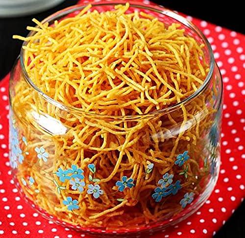 Lazy Shoppy Lazy Shoppy Sev | Ratlami Sev | Special Mora Sev | Nylon Sev | Barik Sev | Sev Puri | Bhel Puri Sev | Crispy Sev | Nylon Namkeen Sev | Bhujia Sev| Omapodi | | | Karapusa (2 KG)