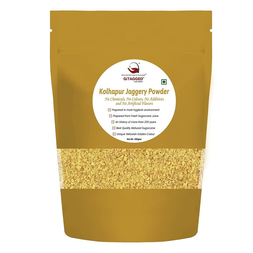 GITAGGED Kolhapuri Jaggery Powder (Pure & Natural)  500gms