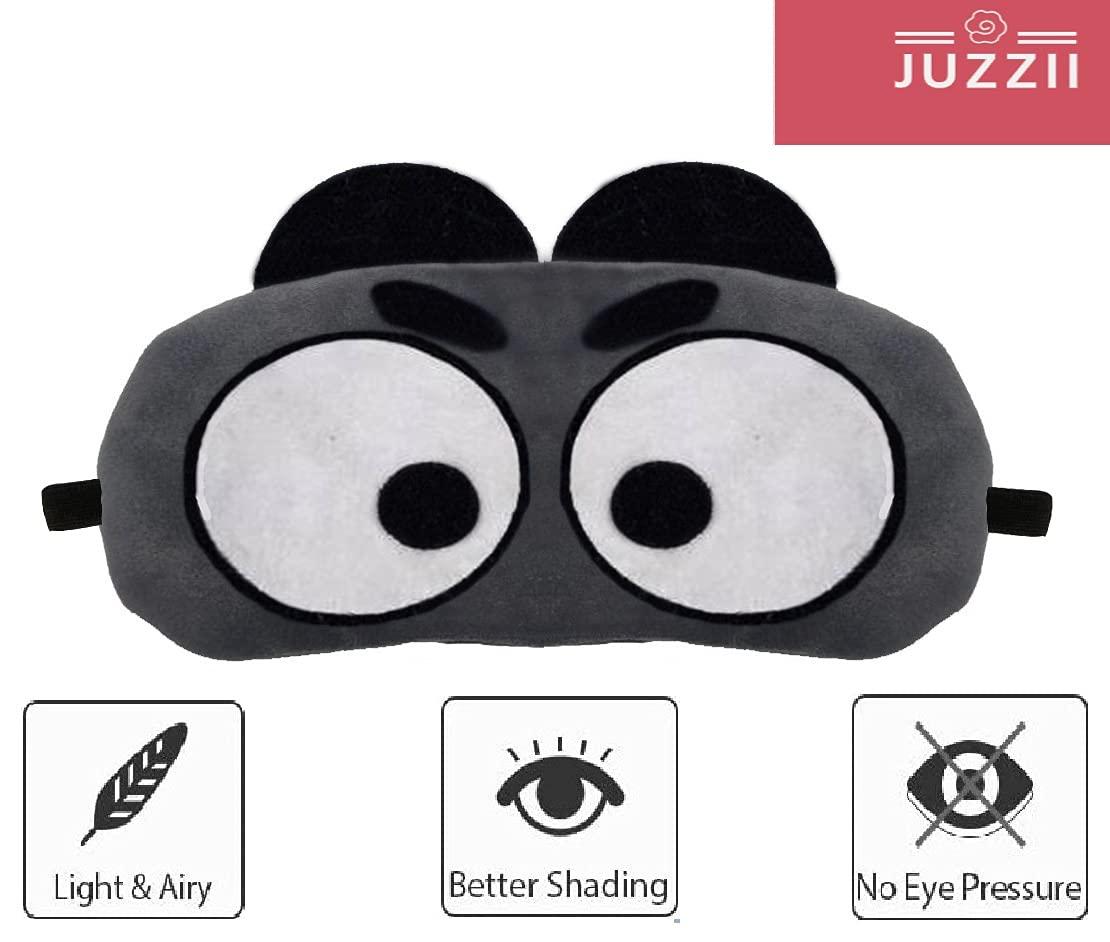 JUZZII JUZZII Velvet Super Soft & Smooth Sleep Eye Mask Shades for Men-Women, Girls-Boys, Kids - (Pack of 2 ) Couple Mask Set-30-31