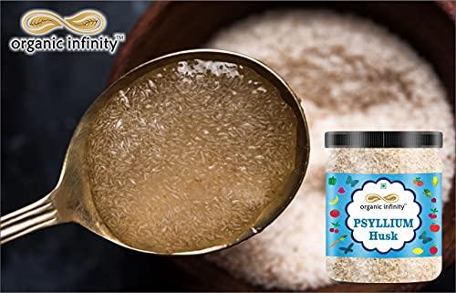 organic infinity Organic Infinity Psyllium Husk Powder / Isabgol Husk Powder - 100 Mesh ( sat-Isabgol Atta ) Fibre Support - 200 GM by Organic Infinity