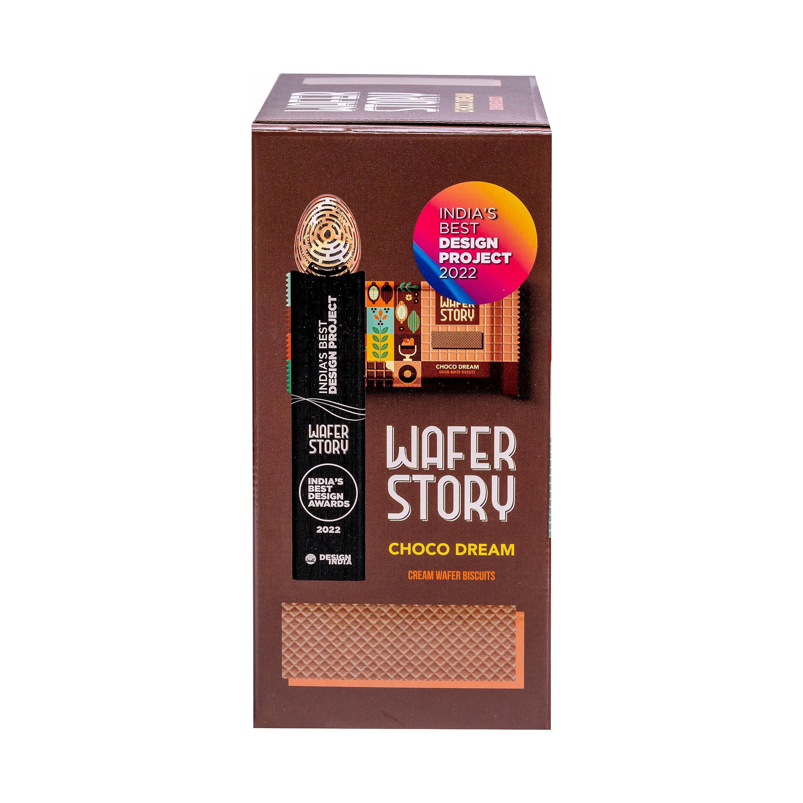 Wafer Story Wafer Story Combo of Choco Dream & Pink Blossom Wafer 12g (Pack of 24+2 pieces free) Each Creamy & Crunchy Wafers