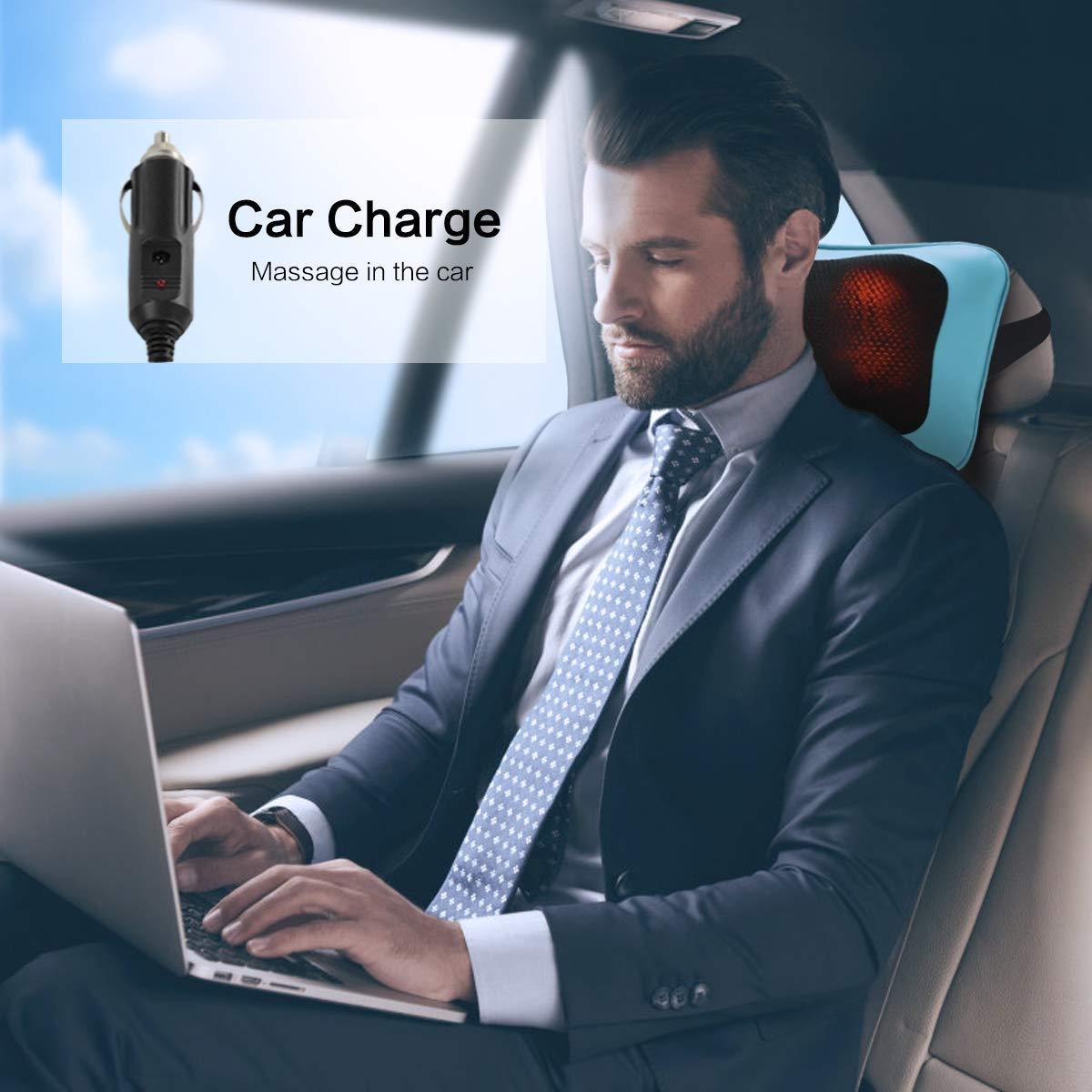 Mo Cuishle Shiatsu Neck Back Massager Pillow with Heat - Deep Tissue Kneading Massage for Back