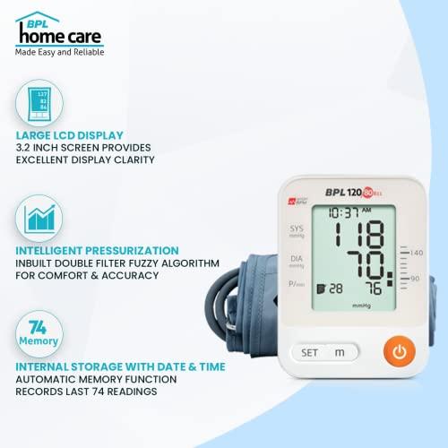 BPL Medical Technologies BPL Medical Technologies Automatic Blood Pressure Monitor BPL 120/80 B11 - (White)