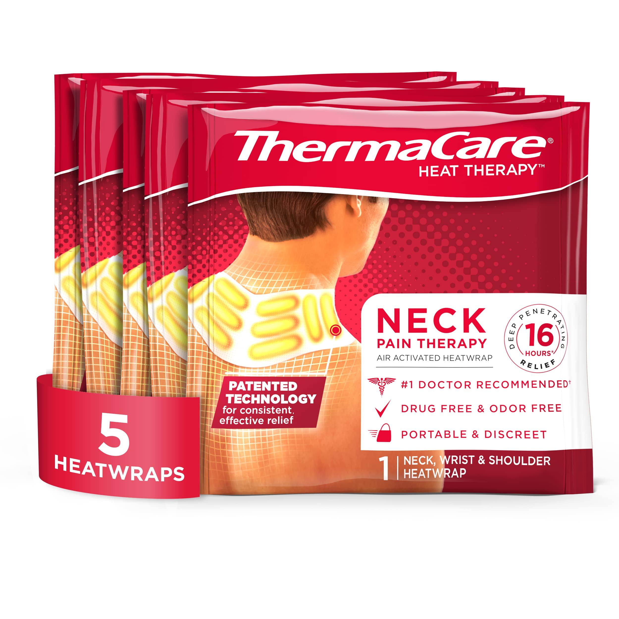 ThermaCare ThermaCare Heat Wraps, Neck & Shoulder Heating Pads & Pain Relief Patches, 5 Count
