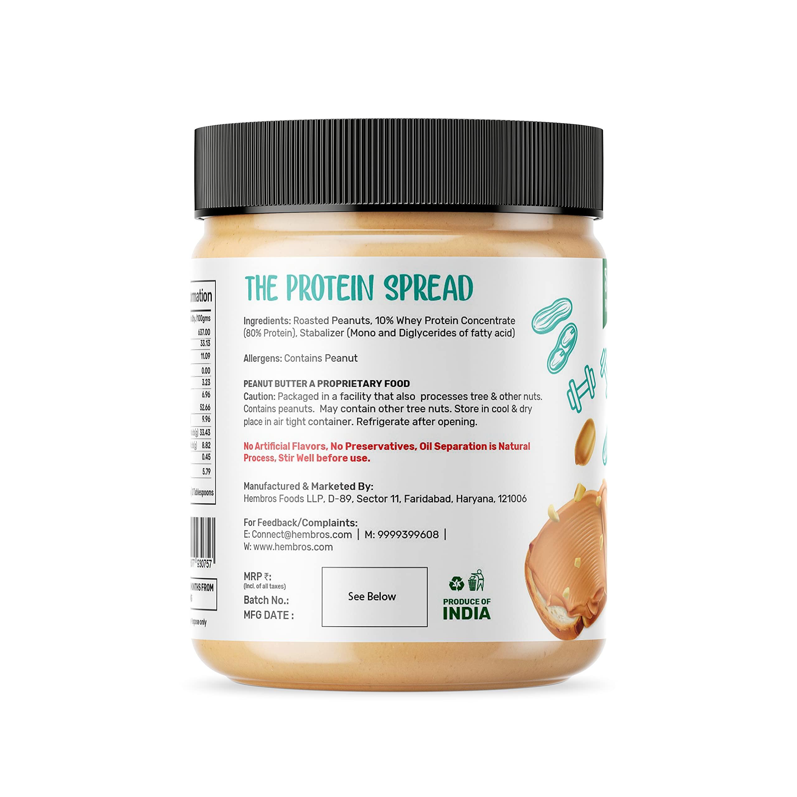 Zucchero Zucchero Whey Protein Peanut Butter, Crunchy, 200 grams - High Performance Spread | 34 grams Protein
