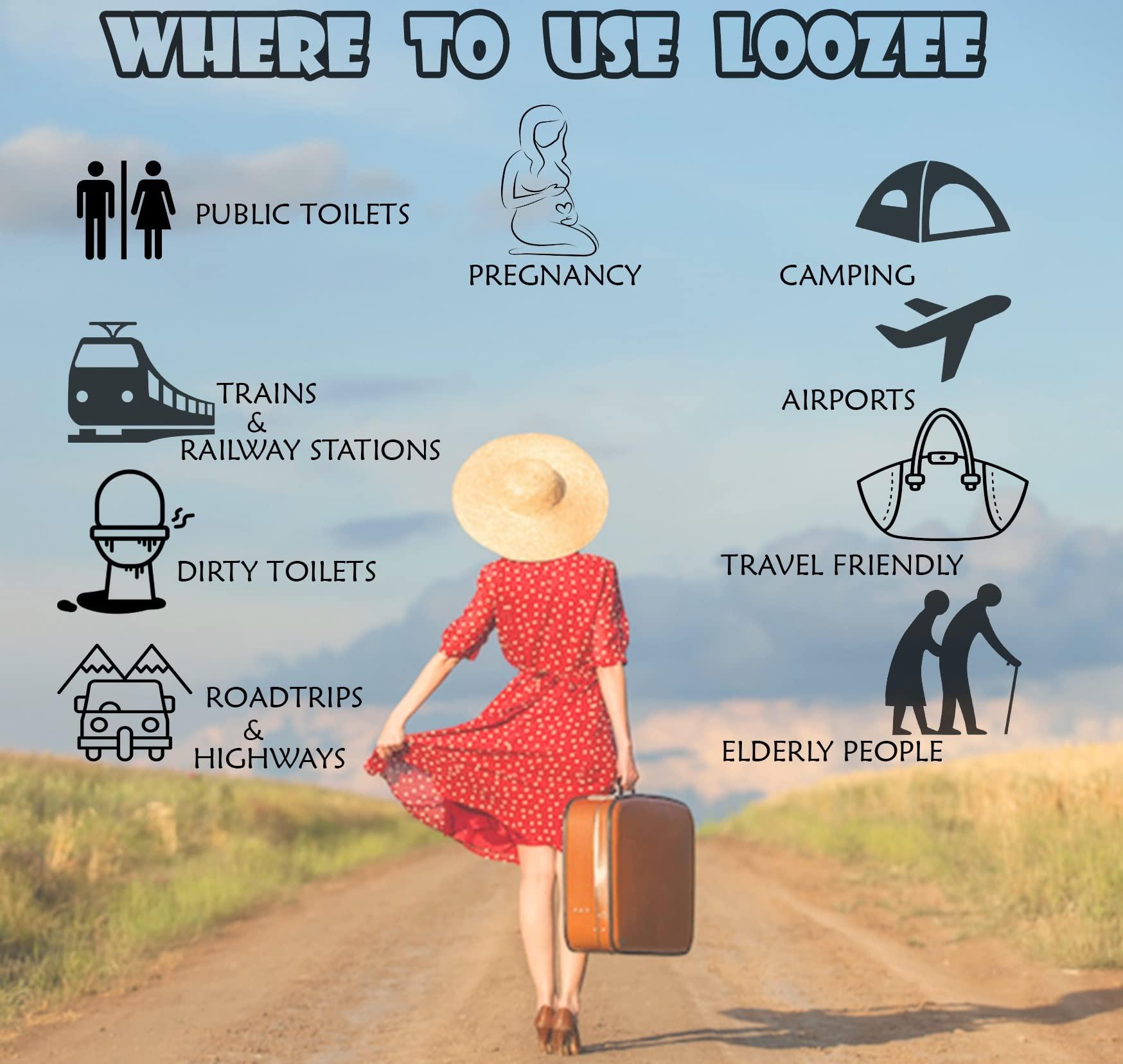 Loozee Loozee - Disposable Female Urination Device Pack of 48 Pee Funnels