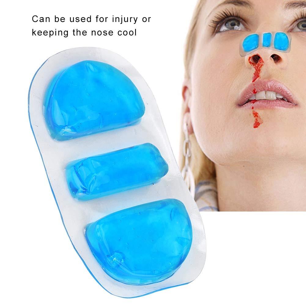 Focket Focket Reusable Gel Ice Packs for Nose, Portable Exclusive Nose Cold Gel Ice Pack Cold Compress, Natural Safe Cooling Refreshing Cold Ice Pack, Extremely Durable and Strong Seals for Injuries