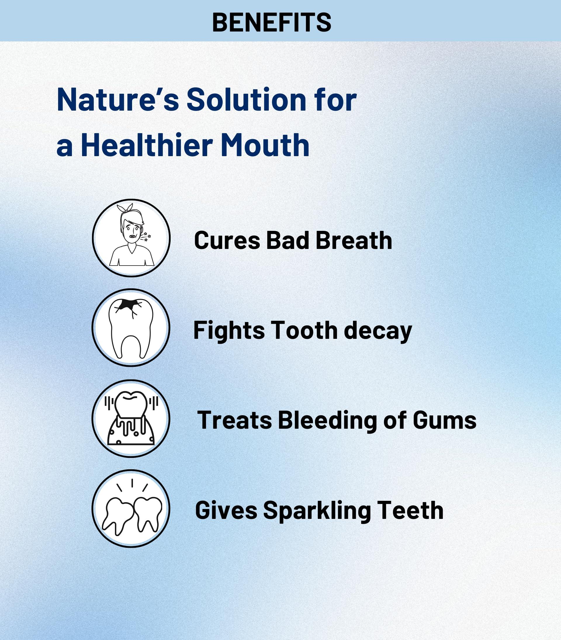 Farooky Farooky Tooth Powder 40 Grams (Pack Of 4) | Herbal Ayurvedic Charcoal Toothpowder Manjan For Complete Oral Care, Teeth Whitening & Tooth Decay By Zinda Tilismath