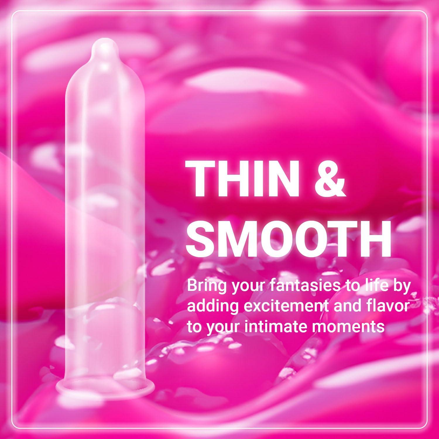 NOTTY BOY NOTTY BOY Ultra Thin Bubblegum Condom For Men | Flavoured For Oral Joy, Smells Good, Natural, Lubricated - 30 Units (Pack of 10)