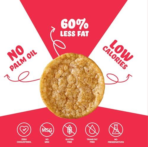 BRB BRB Popped Potato Chips | Not Baked, Not Fried | 4 Flavours | 12 Packs X 25 Grams | 60% Less Fat | Low Calorie | Healthy Snack