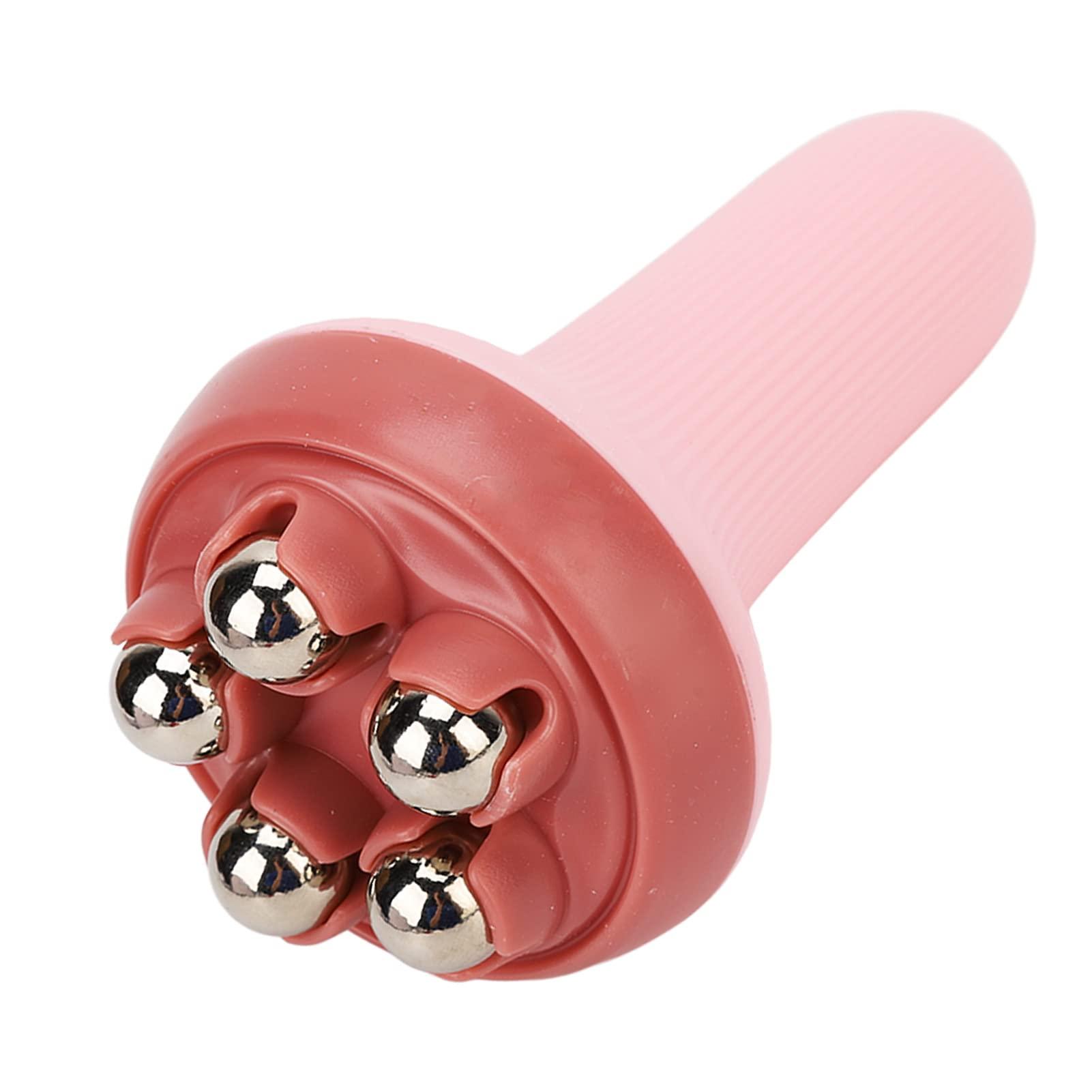 Janzoom Face Sculptor Beauty Roller, Activate Collaterals Face Massager for Relaxation Pink